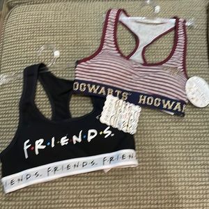 Vayola Friends and Harry Potter bras (sz s and xs)